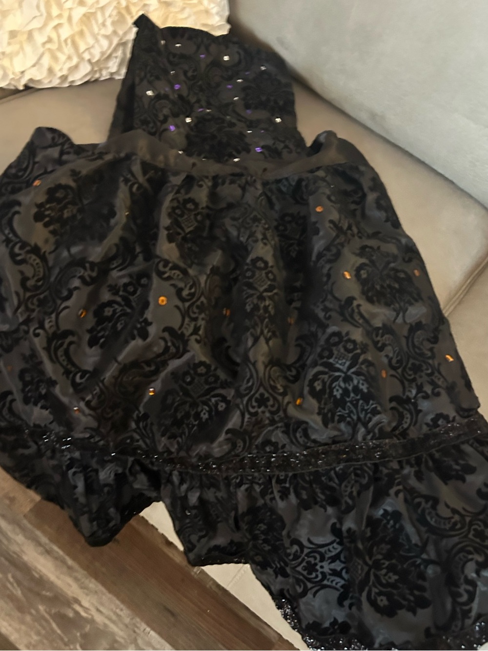 Halloween lace black Apron